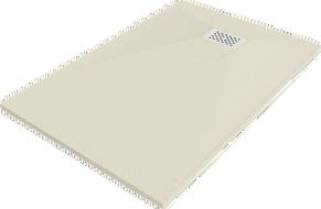 Mexen Hugo receveur de douche rectangulaire SMC 120 x 70 cm, beige, cache blanc - 42697012-W