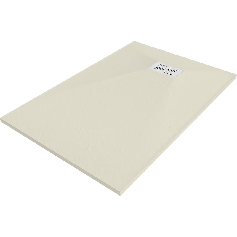 Mexen Hugo receveur de douche rectangulaire SMC 80 x 70 cm, beige, cache blanc - 42697080-W