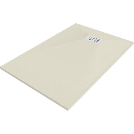 Mexen Hugo receveur de douche rectangulaire SMC 80 x 70 cm, beige, cache blanc - 42697080-W