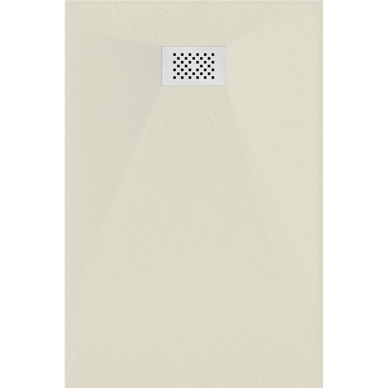 Mexen Hugo receveur de douche rectangulaire SMC 100 x 80 cm, beige, cache blanc - 42698010-W