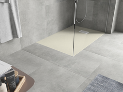 Mexen Hugo receveur de douche rectangulaire SMC 100 x 80 cm, beige, cache blanc - 42698010-W