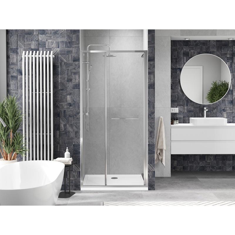 Mexen Linea portes de douche coulissantes 110 cm, transparentes, chromées - 8E1-110-000-01-01