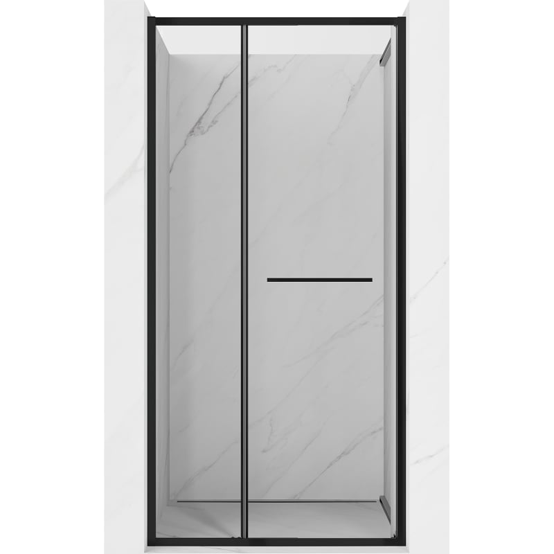 Mexen Linea portes de douche coulissantes 90 cm, transparentes, noires - 8E1-090-000-70-70