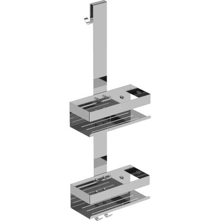 Mexen Brin-2 panier de salle de bain avec support, chrome - 70A8842-00