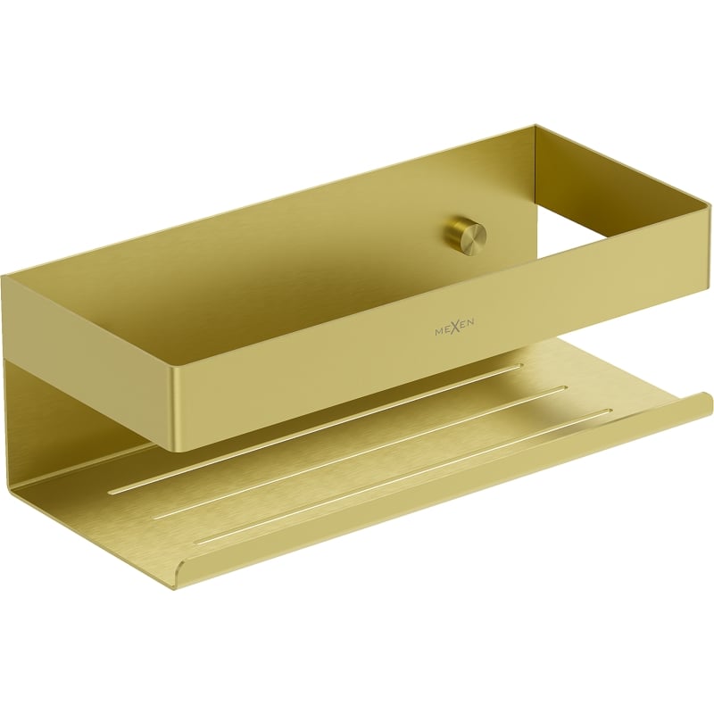 Mexen Brin-L panier de salle de bain, or brossé - 70A8730-55