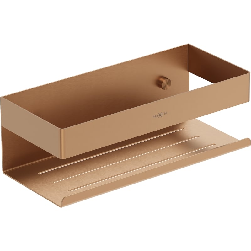Mexen Brin-L panier de salle de bain, cuivre brossé - 70A8730-65