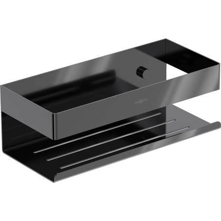 Mexen Brin-L panier de salle de bain, chrome noir - 70A8730-73