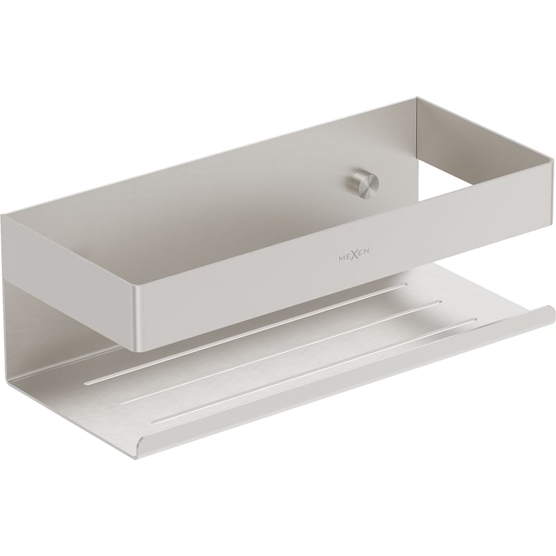 Mexen Brin-L panier de salle de bain, nickel brossé - 70A8730-97