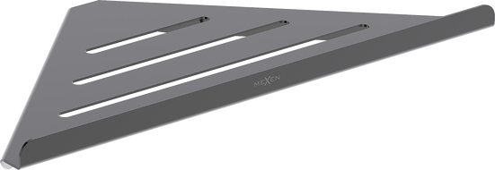 Mexen Diva-C panier de salle de bain d'angle, chrome noir - 70A8528-73