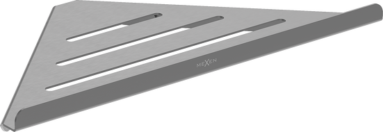 Mexen Diva-C panier de salle de bain d'angle, gun gray brossé - 70A8528-66