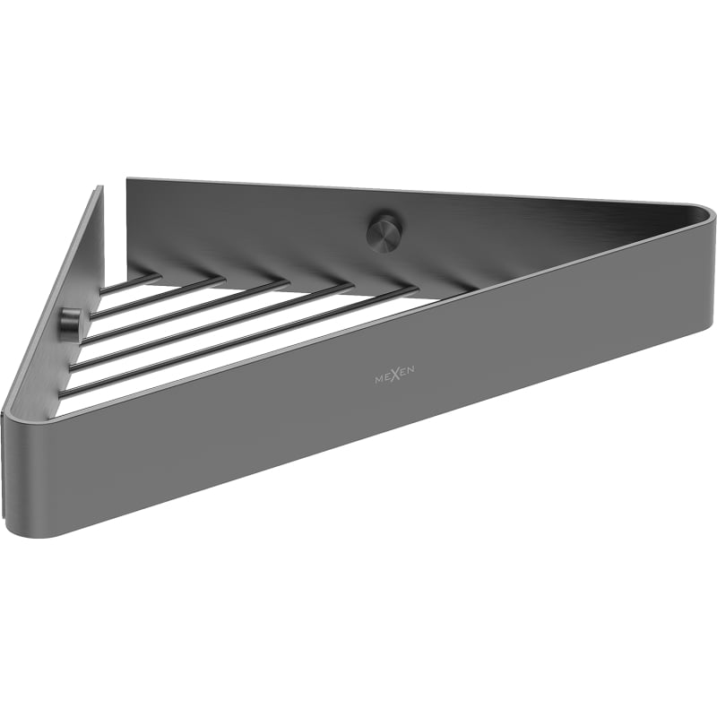 Mexen Evos-C panier de salle de bains d'angle, gris pistolet brossé - 70A8514-66