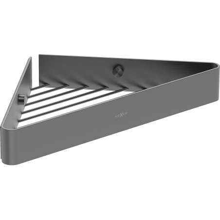 Mexen Evos-C panier de salle de bains d'angle, gris pistolet brossé - 70A8514-66