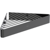 Mexen Evos-C panier de salle de bain d'angle, chrome noir - 70A8514-73
