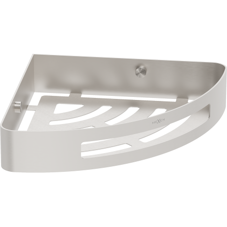 Mexen Laxo-C panier de salle de bain d'angle, nickel brossé - 70A8513-97