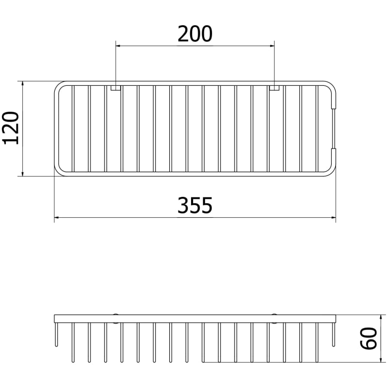 Mexen Uni-L panier de salle de bain, doré - 70A8719-50