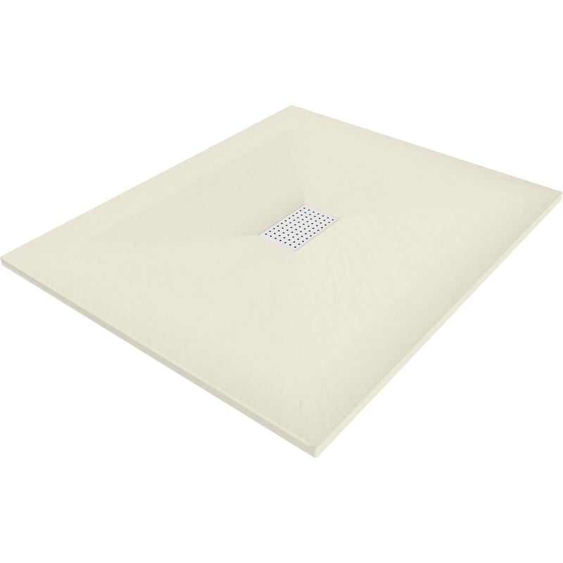 Mexen Hugo receveur rectangulaire SMC 120 x 100 cm, beige, cache blanc - 42691012-W