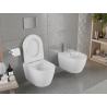 Mexen Carmen cuvette WC Rimless avec abattant slim à descente progressive, duroplast, blanc brillant - 30880500
