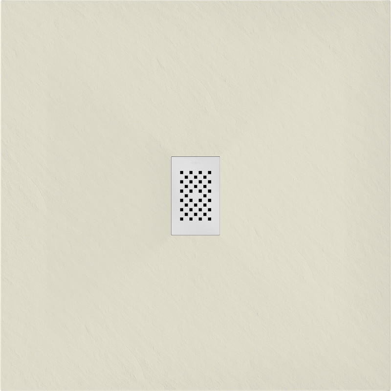 Mexen Hugo receveur de douche carré SMC 80 x 80 cm, beige, cache blanc - 42698080-W