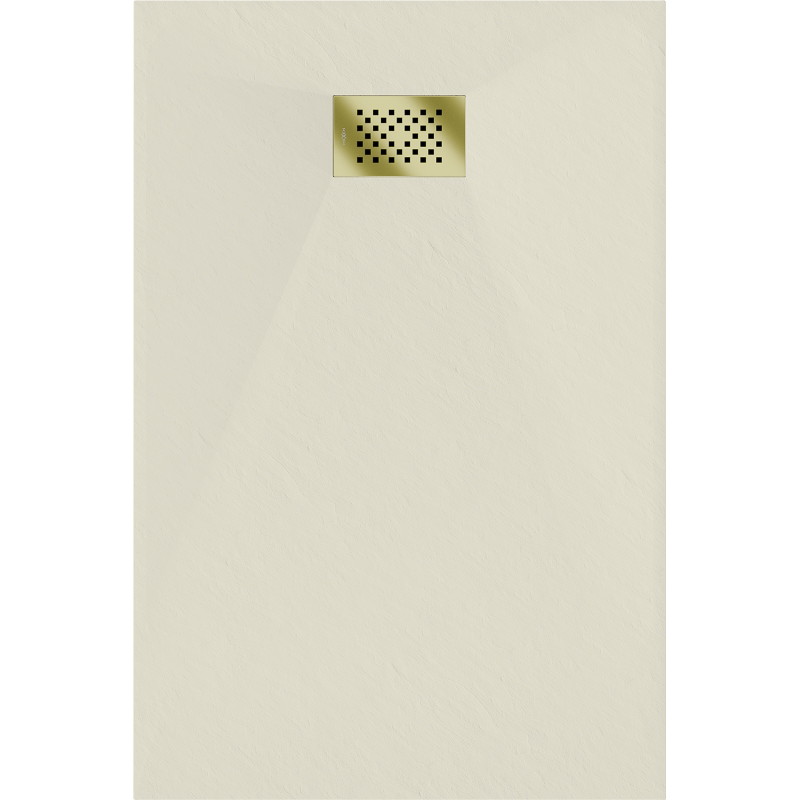 Mexen Hugo receveur de douche rectangulaire SMC 120 x 90 cm, beige, cache or - 42699012-G