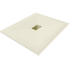 Mexen Hugo receveur de douche rectangulaire SMC 120 x 100 cm, beige, cache doré - 42691012-G