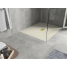Mexen Hugo receveur de douche rectangulaire SMC 120 x 100 cm, beige, cache doré - 42691012-G