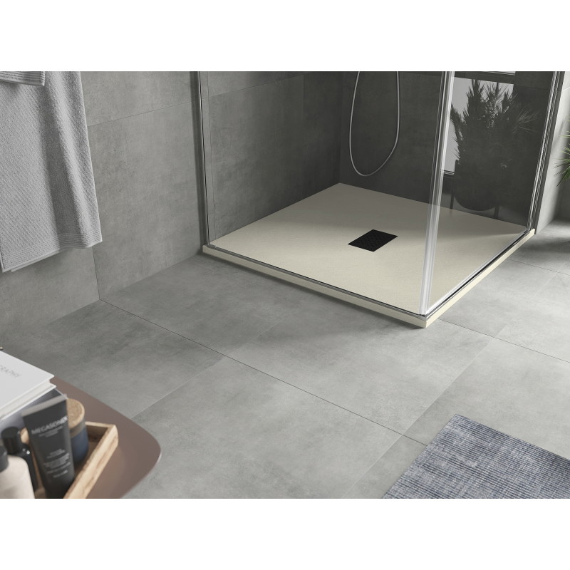 Mexen Hugo receveur de douche carré SMC 80 x 80 cm, beige, cache noir - 42698080-B