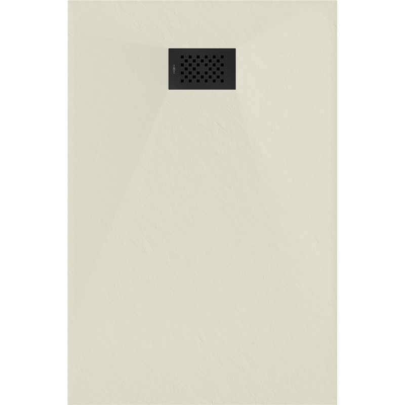 Mexen Hugo receveur rectangulaire SMC 120 x 70 cm, beige, cache noir - 42697012-B