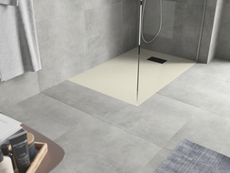 Mexen Hugo receveur de douche rectangulaire SMC 100 x 70 cm, beige, cache noir - 42697010-B