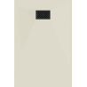 Mexen Hugo receveur de douche rectangulaire SMC 100 x 80 cm, beige, cache noir - 42698010-B