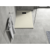 Mexen Hugo receveur rectangulaire SMC 120 x 70 cm, beige, cache noir - 42697012-B