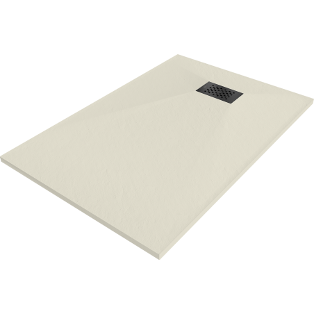 Mexen Hugo receveur de douche rectangulaire SMC 90 x 80 cm, beige, cache noir - 42698090-B