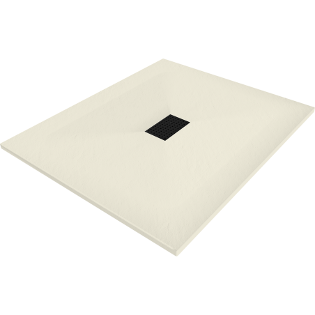 Mexen Hugo receveur de douche rectangulaire SMC 120 x 100 cm, beige, cache noire - 42691012-B