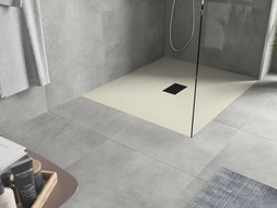 Mexen Hugo receveur de douche rectangulaire SMC 120 x 100 cm, beige, cache noire - 42691012-B