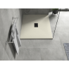 Mexen Hugo receveur de douche rectangulaire SMC 120 x 100 cm, beige, cache noire - 42691012-B