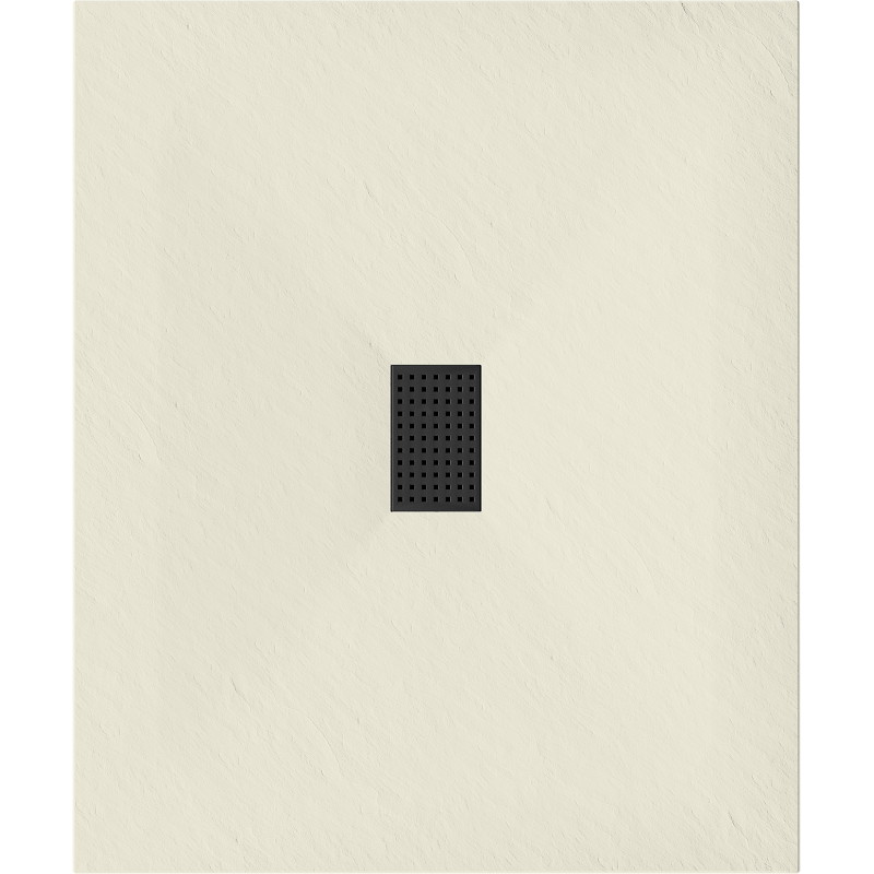 Mexen Hugo receveur de douche rectangulaire SMC 120 x 100 cm, beige, cache noire - 42691012-B