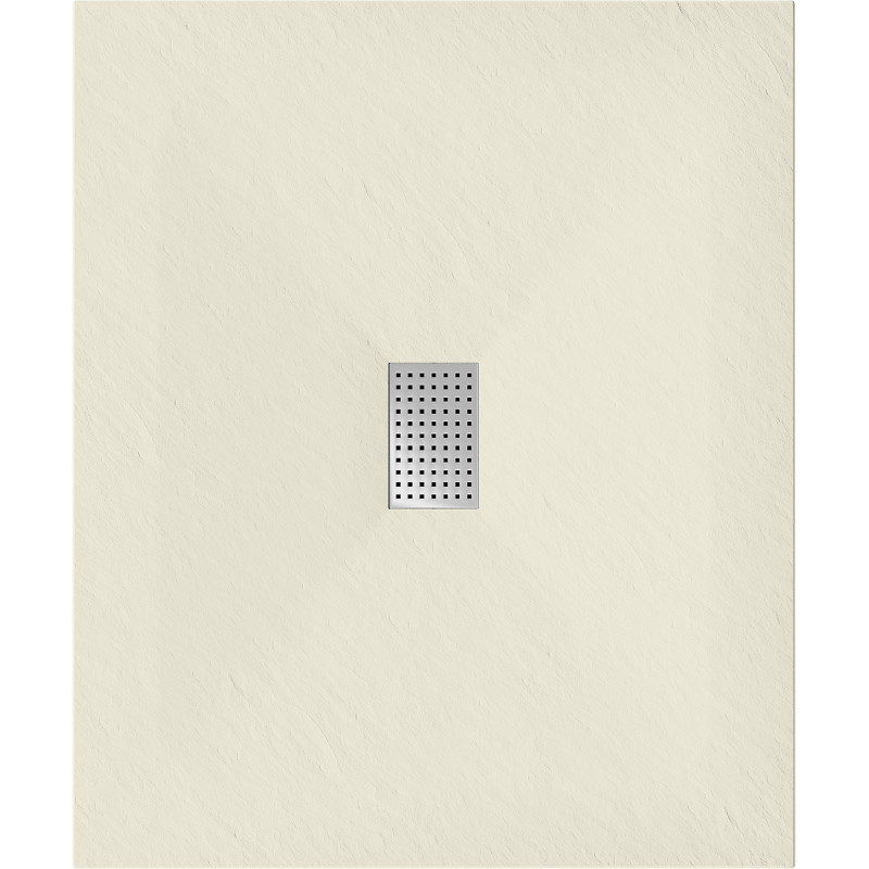 Mexen Hugo receveur rectangulaire SMC 120 x 100 cm, beige, cache inox - 42691012-X