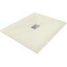 Mexen Hugo receveur rectangulaire SMC 120 x 100 cm, beige, cache inox - 42691012-X