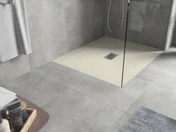 Mexen Hugo receveur rectangulaire SMC 120 x 100 cm, beige, cache inox - 42691012-X