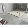 Mexen Hugo receveur rectangulaire SMC 120 x 100 cm, beige, cache inox - 42691012-X