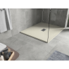 Mexen Hugo receveur rectangulaire SMC 120 x 100 cm, beige, cache inox - 42691012-X