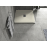 Mexen Hugo bac à douche carré SMC 80 x 80 cm, beige, cache inox - 42698080-X