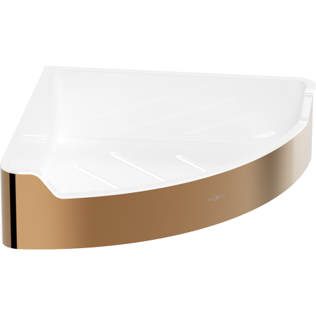 Mexen Rivon-C panier de salle de bains d'angle, or rose - 70A8525-60
