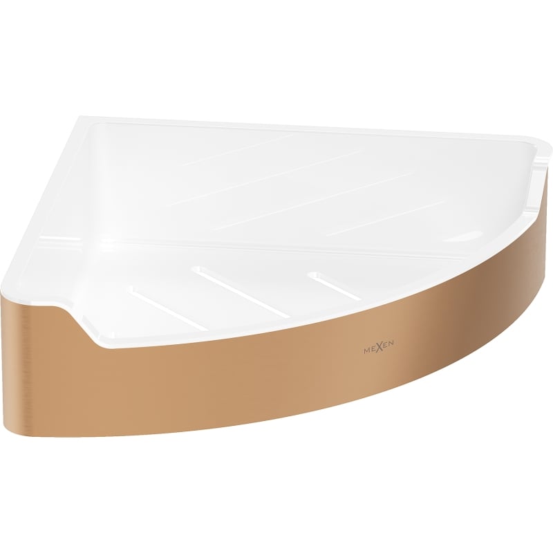 Mexen Rivon-C panier de salle de bain d'angle, cuivre brossé - 70A8525-65