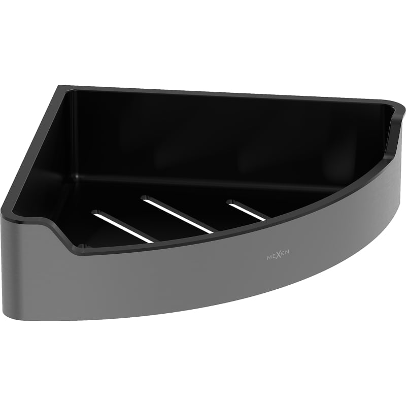 Mexen Rivon-C panier de salle de bain d'angle, gris canon brossé - 70A8525-66