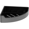 Mexen Rivon-C panier de salle de bain d'angle, gris canon brossé - 70A8525-66