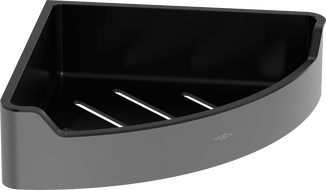 Mexen Rivon-C panier de salle de bain d'angle, gris canon brossé - 70A8525-66
