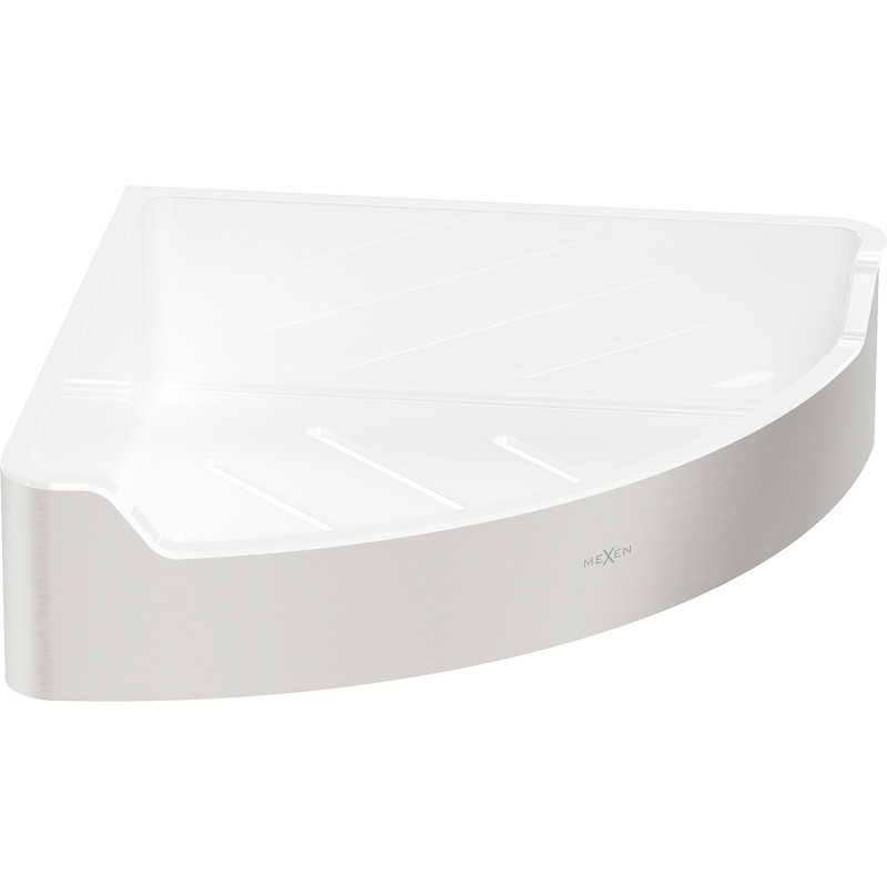 Mexen Rivon-C panier de salle de bain d'angle, nickel brossé - 70A8525-97
