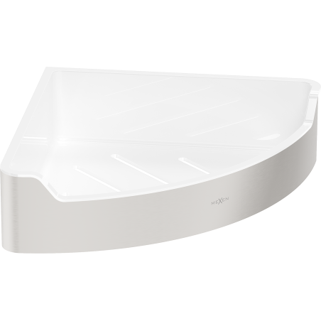Mexen Rivon-C panier de salle de bain d'angle, nickel brossé - 70A8525-97