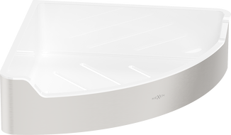 Mexen Rivon-C panier de salle de bain d'angle, nickel brossé - 70A8525-97