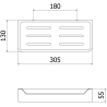 Mexen Rivon-L panier de salle de bain, chromé - 70A8725-00
